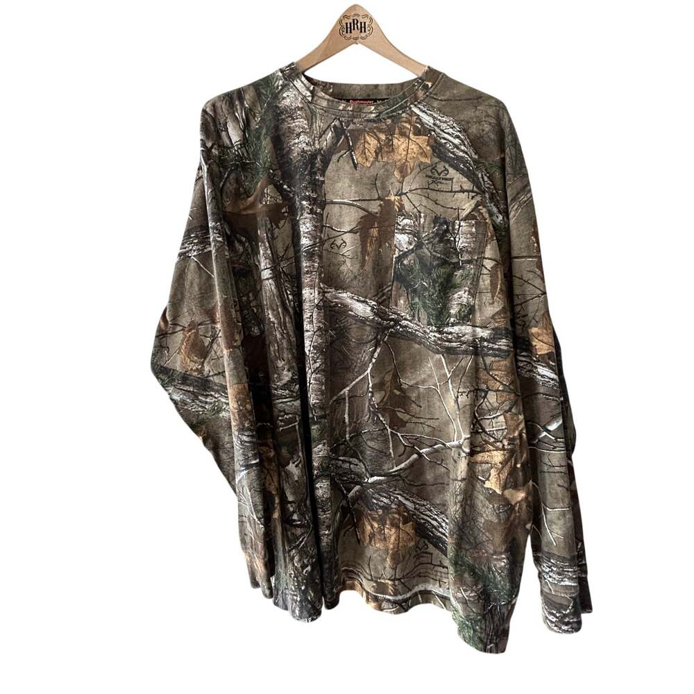 Realtree Bush Master XXL 2XL M Camo Camouflage Long Sleeve Hunting Fishing